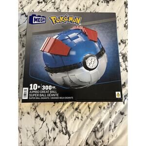 MEGA Pokémon Building Toys for Adults Buildable Jumbo Great Ball with 300 Piece